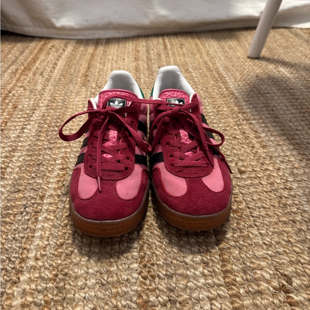 Adidas x Gucci Gazelle Women’s Burgundy and Pink Sneakers